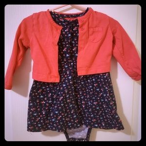 Carter's Onsie dress with sweater